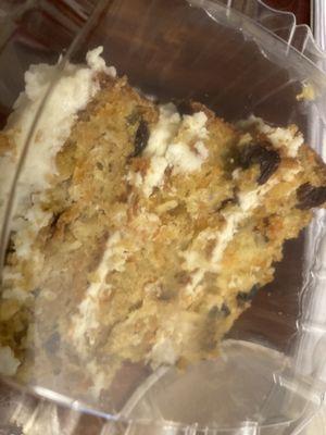 Homemade carrot cake.