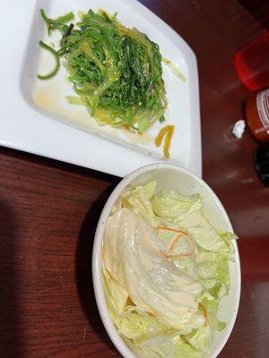 Seaweed and side salad