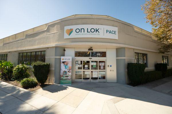 The entrance to On Lok PACE San Jose Center.