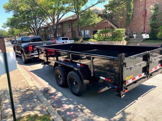 Picking up a load in North Dallas