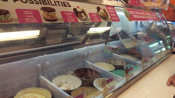 Baskin-Robbins Ice Cream Counter