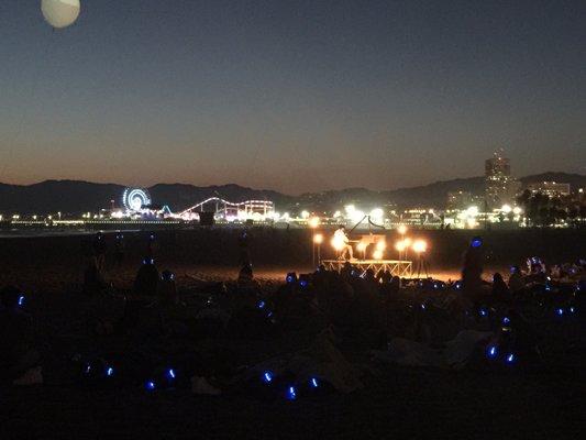 Concert on the beach.