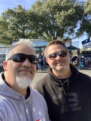 Parking area before a Cowboys game.