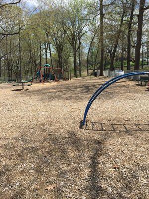 Fenced in playground