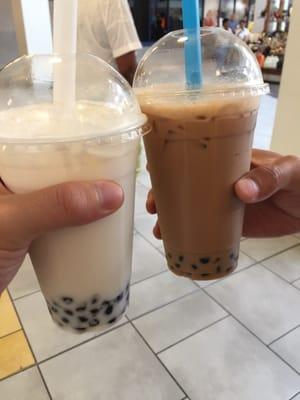 Almond and black milk tea