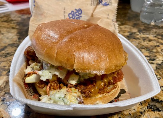 Carolina chili burger