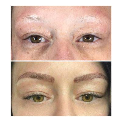 Microblading looks just like real hair!