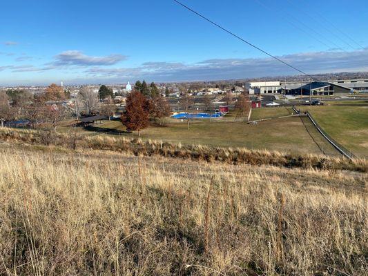 Great fenced dog park! Lots of space for the pups to run around