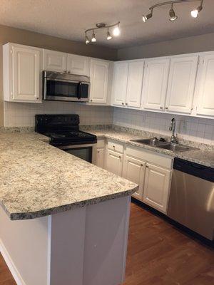 Lots of cabinetry and new stainless steel appliances