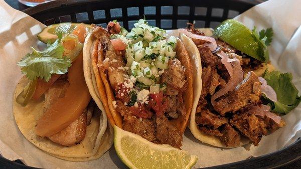 Pork Belly, Taco Loco Special and al Pastor