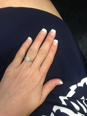 Simple French tip dip by Kim