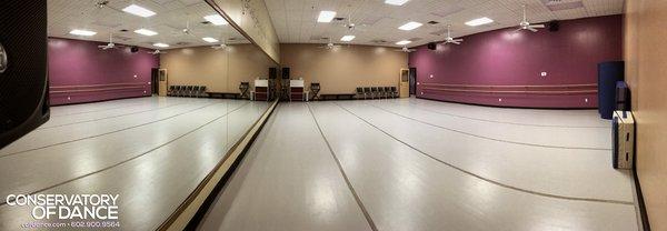 Studio D - our largest room, over 1200 sq ft.