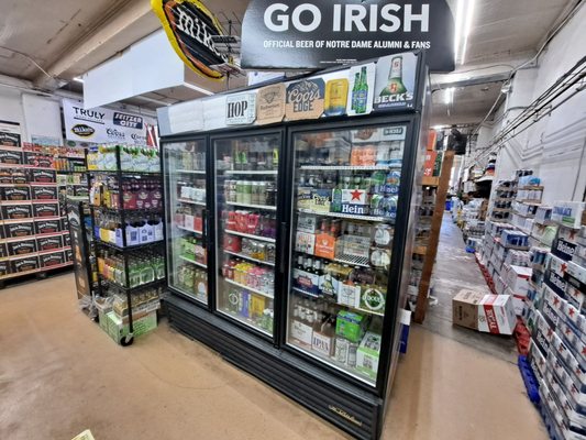 A decent sized case of pre-chilled ciders.