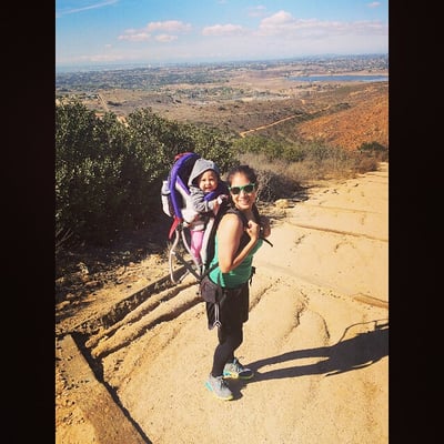 Hiking with my baby girl