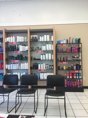 Lots of hair products available & some are 50% off.