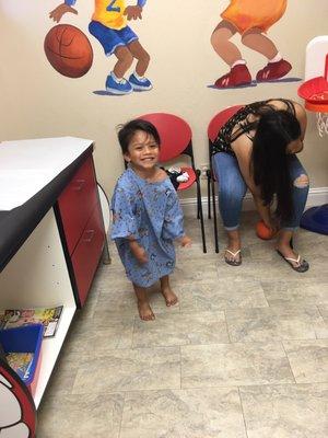 Exam room at Stanford Children's Health Pediatric Associates