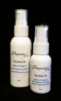 Pure Emu Oil, AEA Certified. Helps in the relief of joint & muscle discomfort and wound & trauma recovery.