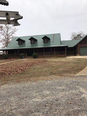 Metal roof we were just finishing up.