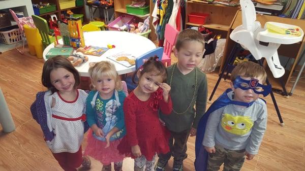 The kids loved dressing silly for gaudy day!