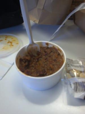 My $4 'cup' of chili