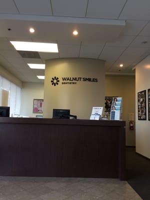 Waiting room at walnut smiles