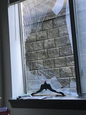 The broken window