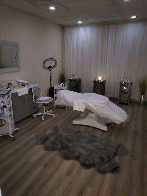 Facial room at SW Beauty Lab