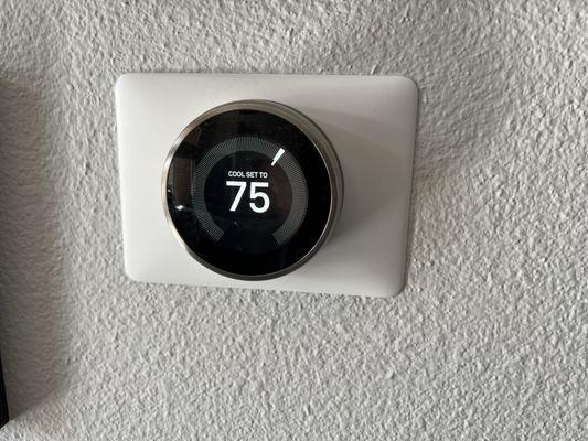 Smart thermostat installed