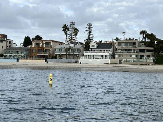 View of the house from the bay.