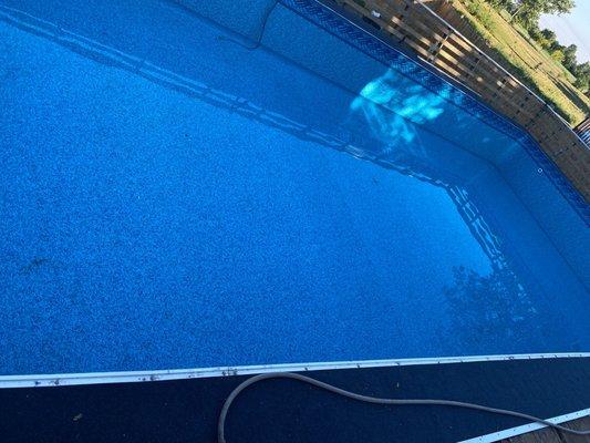 Our pool after the liner was replaced !! :)