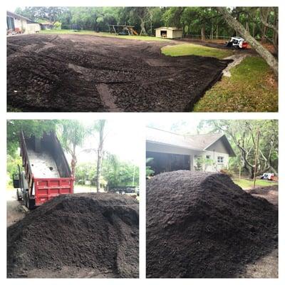 Screened topsoil