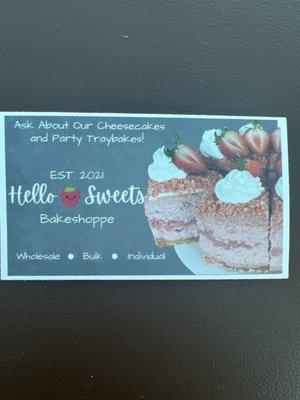 Hello Sweets Bakeshoppe