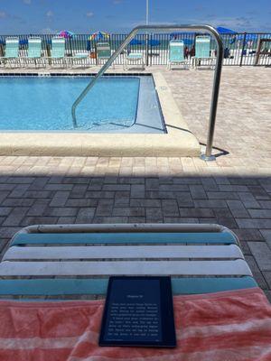 pool, beach chairs set up and the beach shoreline awaits. Perfect for family's.