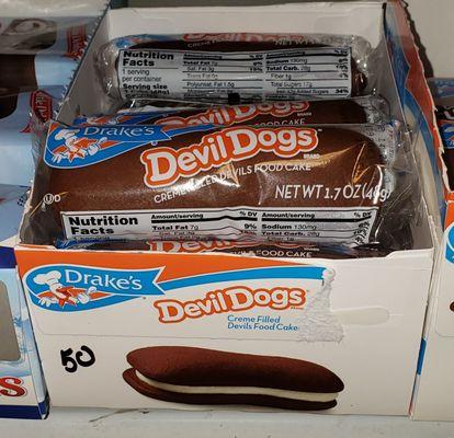 Devil Dogs 50 cents.  Honest shop owners. Fair prices.