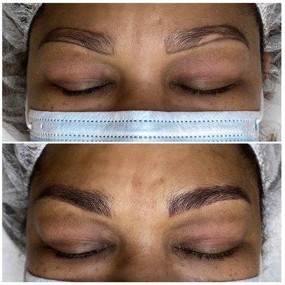 Before and After Microblading