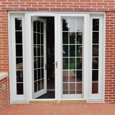 French Door with Sidelites & Colonial Grids.