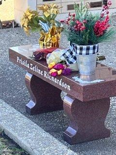 Beautiful stone benches, there for decades to sit and contemplate, are now sold as memorials NOBODY can sit on.