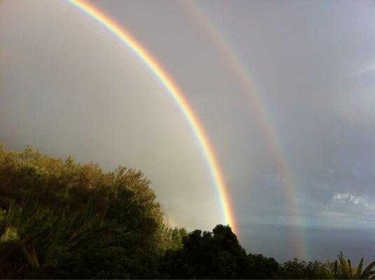 Double rainbow from the lanai