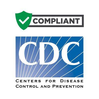 We are CDC compliant and follow extensive disinfecting protocols to keep you safe!