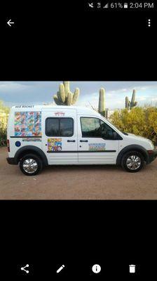 This is the other red rocket ice cream truck