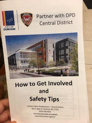 Brochure the DPD handed out.