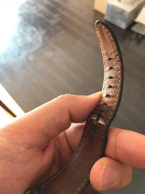 The state of my old fossil band that I asked them to replace. Part2 of 2.