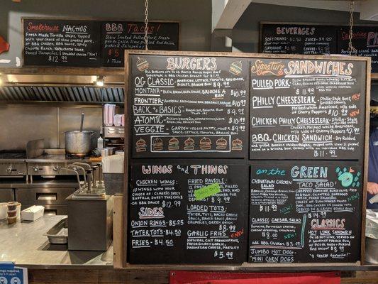 Burgers, Sandwiches, Wings and Salads Menu - September 2020