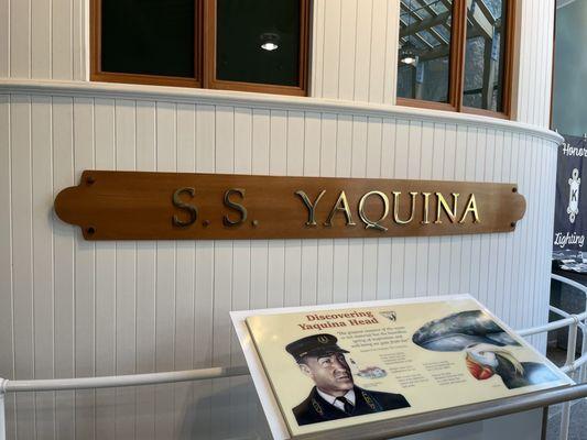 Display inside the Interpretive Center