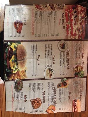 Three brothers famous pizzeria menu