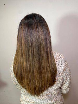 Smoke semi thin Balayage