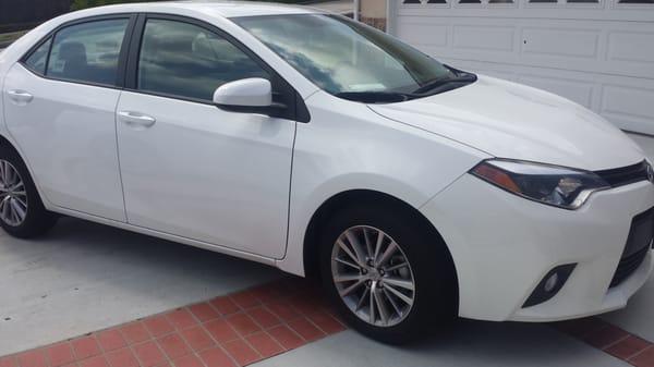 The 2014 Toyota Corolla I rented