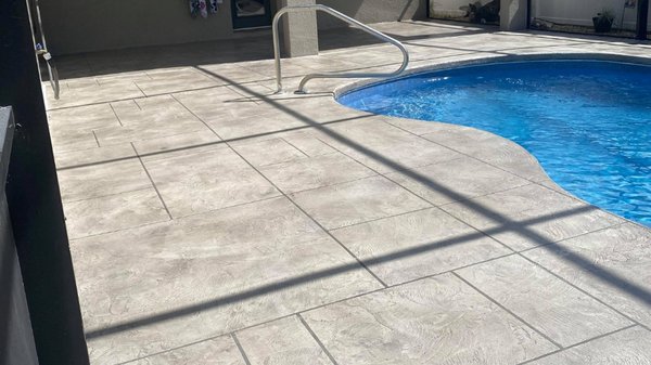 Pool deck restoration. Stone classic