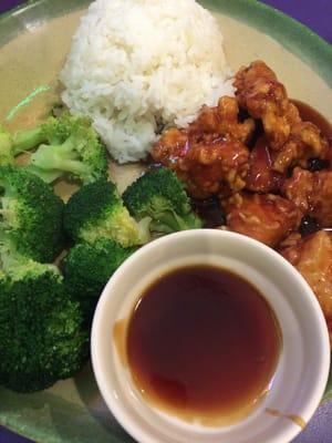 This is the sesame chicken with extra vegetables. My personal favorite dish :)