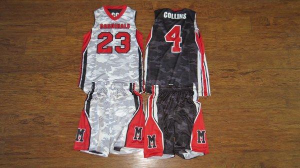 Custom Sublimated Basketball Uniforms